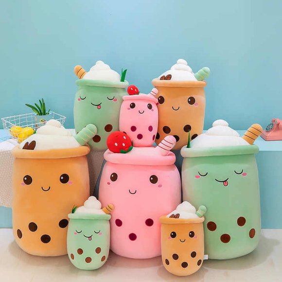 Plush Boba Tea Cup Toy Figurine Toy - Picture 2 of 11